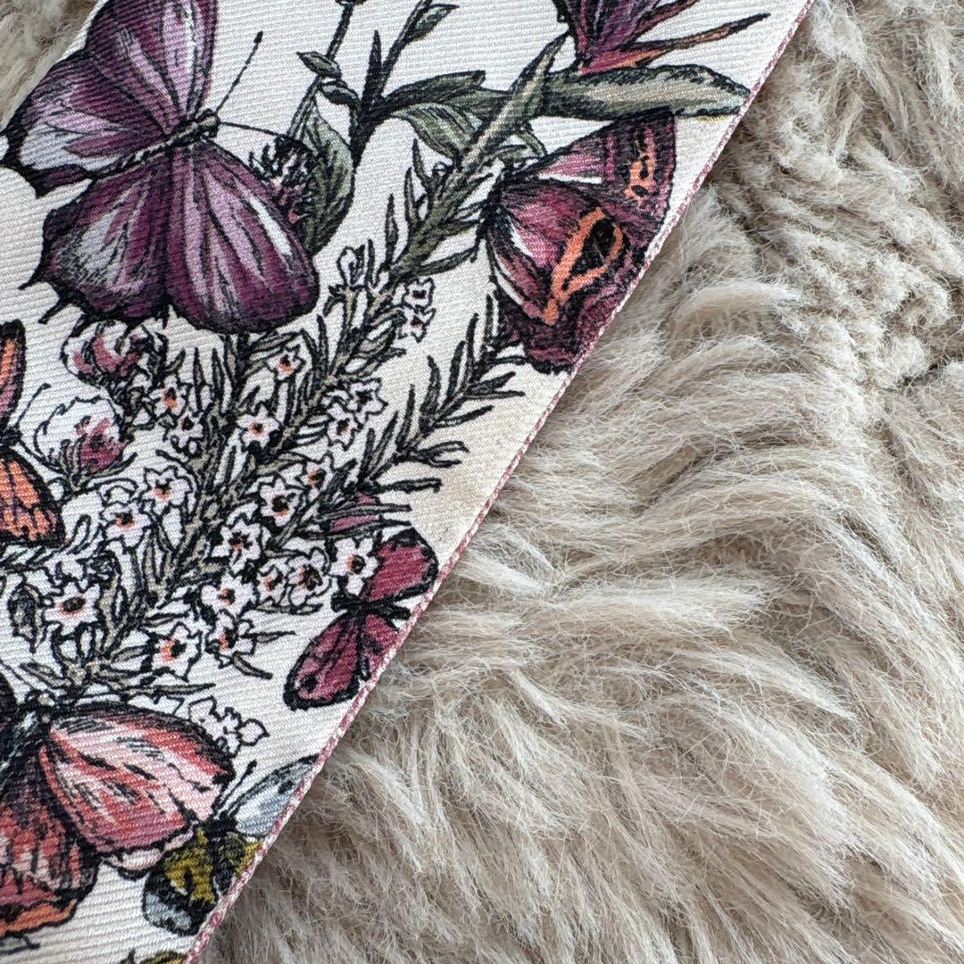 Christian Dior ディオール 花柄 ミッツァスカーフ リボンスカーフ