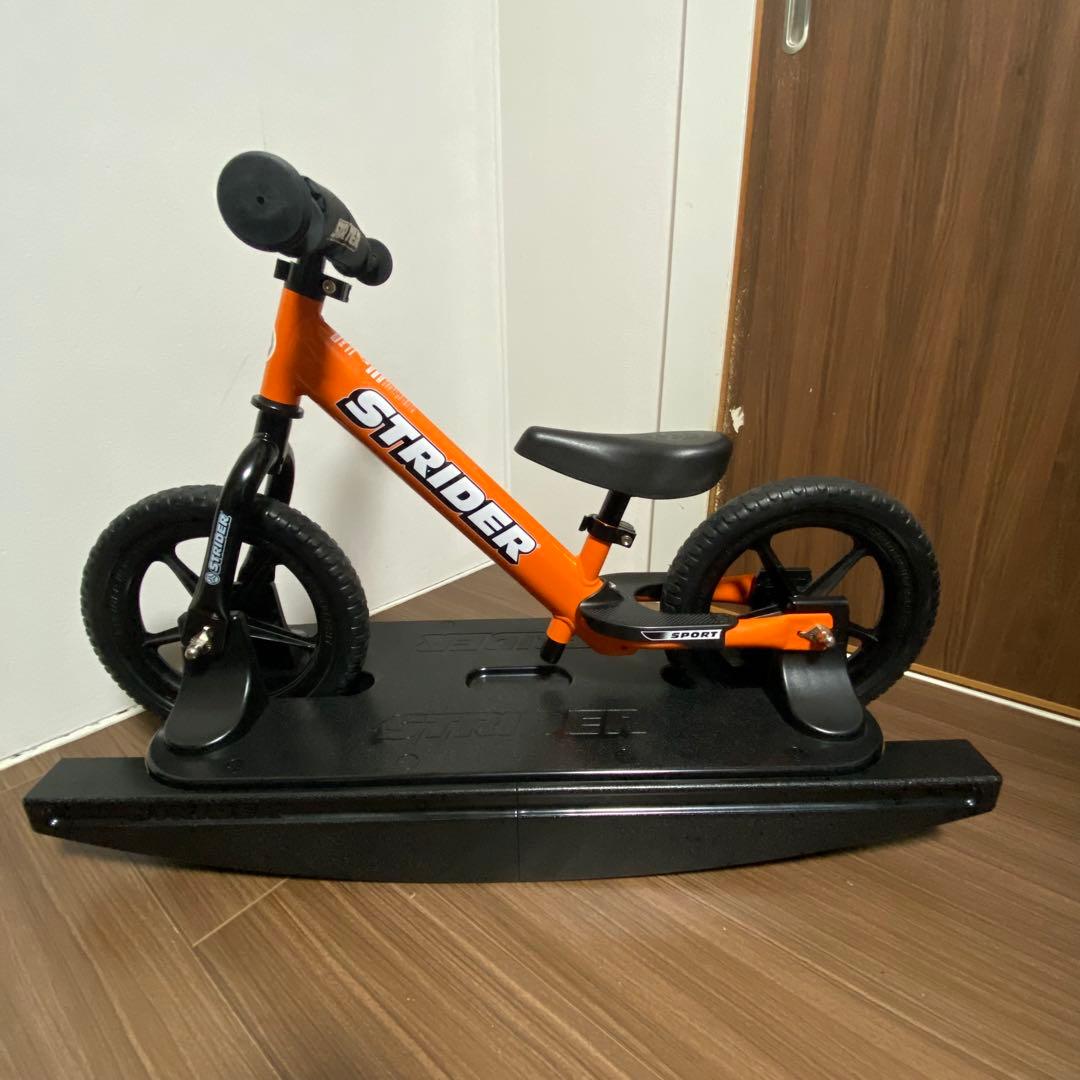STRIDER バランスバイク 12インチ オレンジ ロッキングストライダー付き
