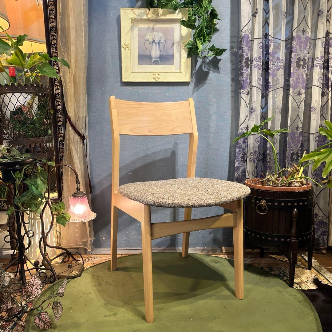 ２脚セット　軽量　ナチュラル　ブナ材　ブークレ　ダイニングチェア　モカブラウン