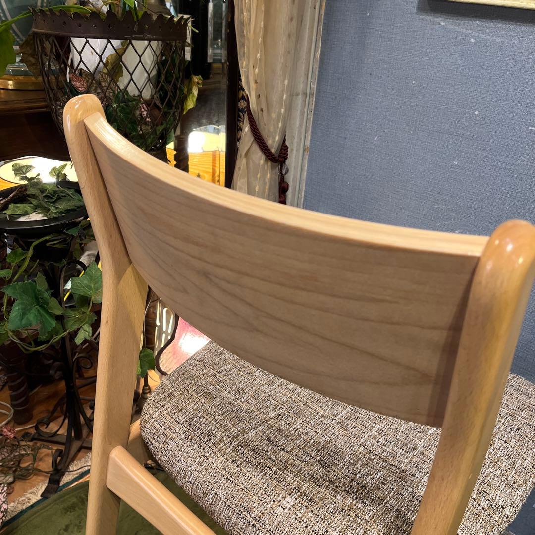 ２脚セット　軽量　ナチュラル　ブナ材　ブークレ　ダイニングチェア　モカブラウン