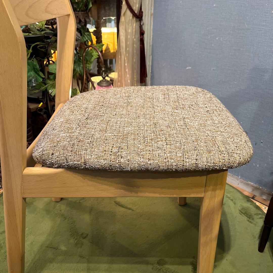 ２脚セット　軽量　ナチュラル　ブナ材　ブークレ　ダイニングチェア　モカブラウン