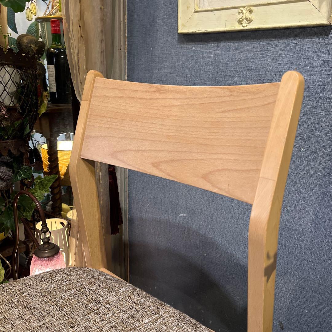 ２脚セット　軽量　ナチュラル　ブナ材　ブークレ　ダイニングチェア　モカブラウン