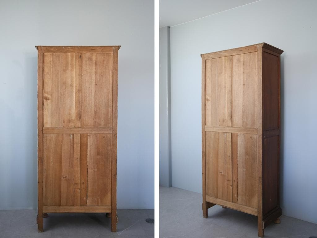 フランスアンティークブックケースキャビネット/本棚/食器棚/飾り棚90-107