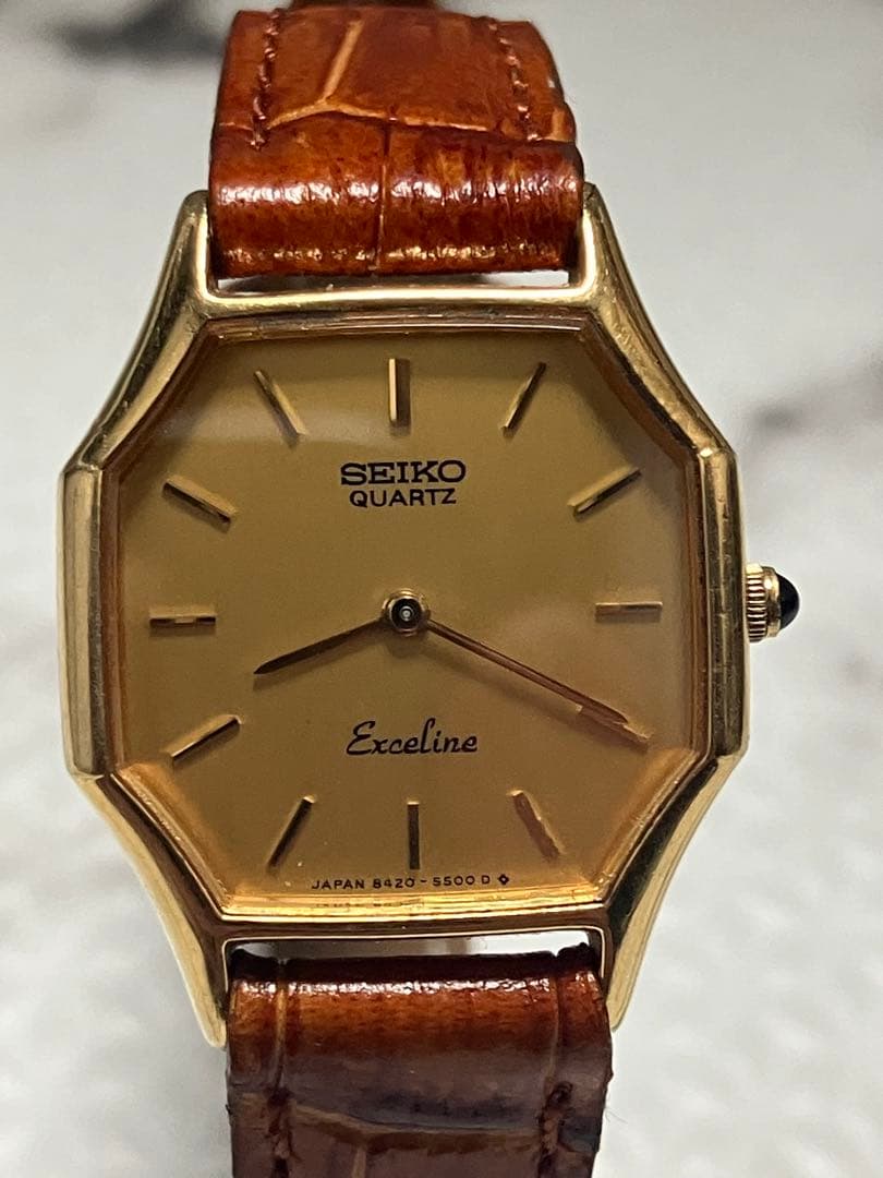 ★SEIKO Exceline。ドレスウォッチブランド。SGP30(オクタゴン）