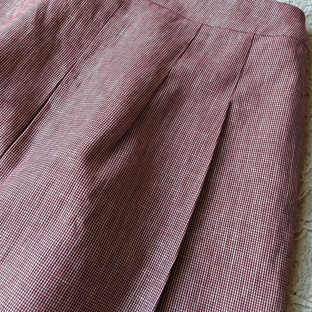 【スキャパ】セットアップ 38 イタリア製生地 リネン コットン 春夏