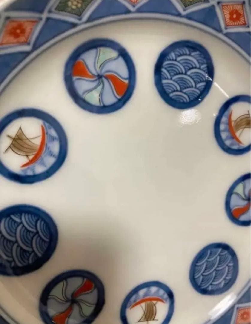 柿右衛門　舟丸地文　皿　5枚