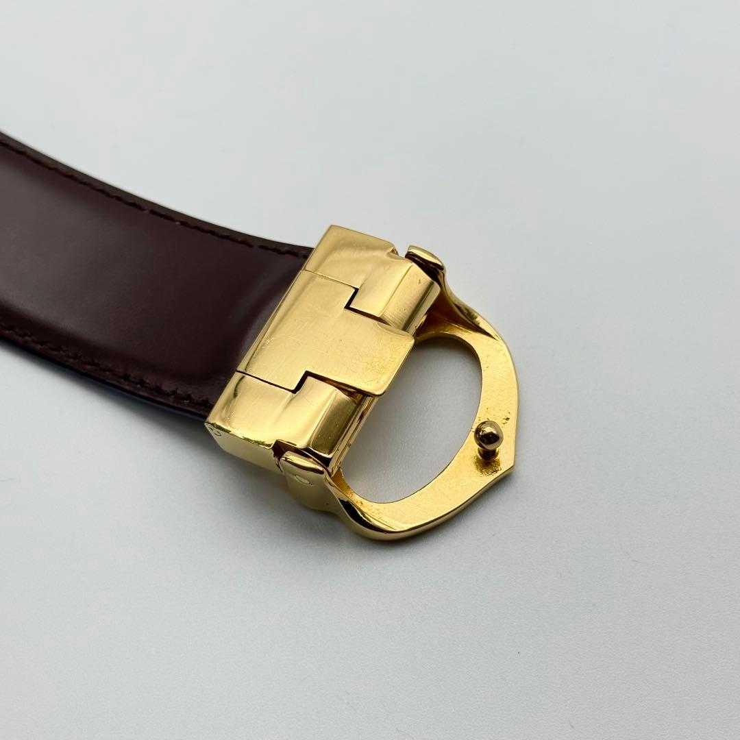 ✨良品✨Cartier カルティエ ベルト C金具 ゴールド金具 ユニセックス