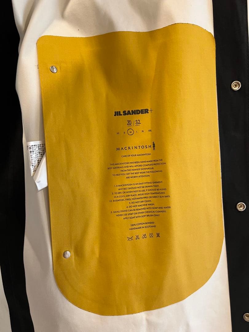 定価45万円 jil sander+ x mackintosh ゴム引きコート