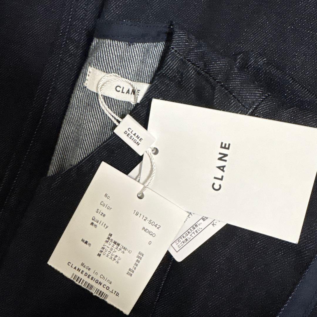 新品タグ付き　CLANE スクエアスリーブデニムオールインワン