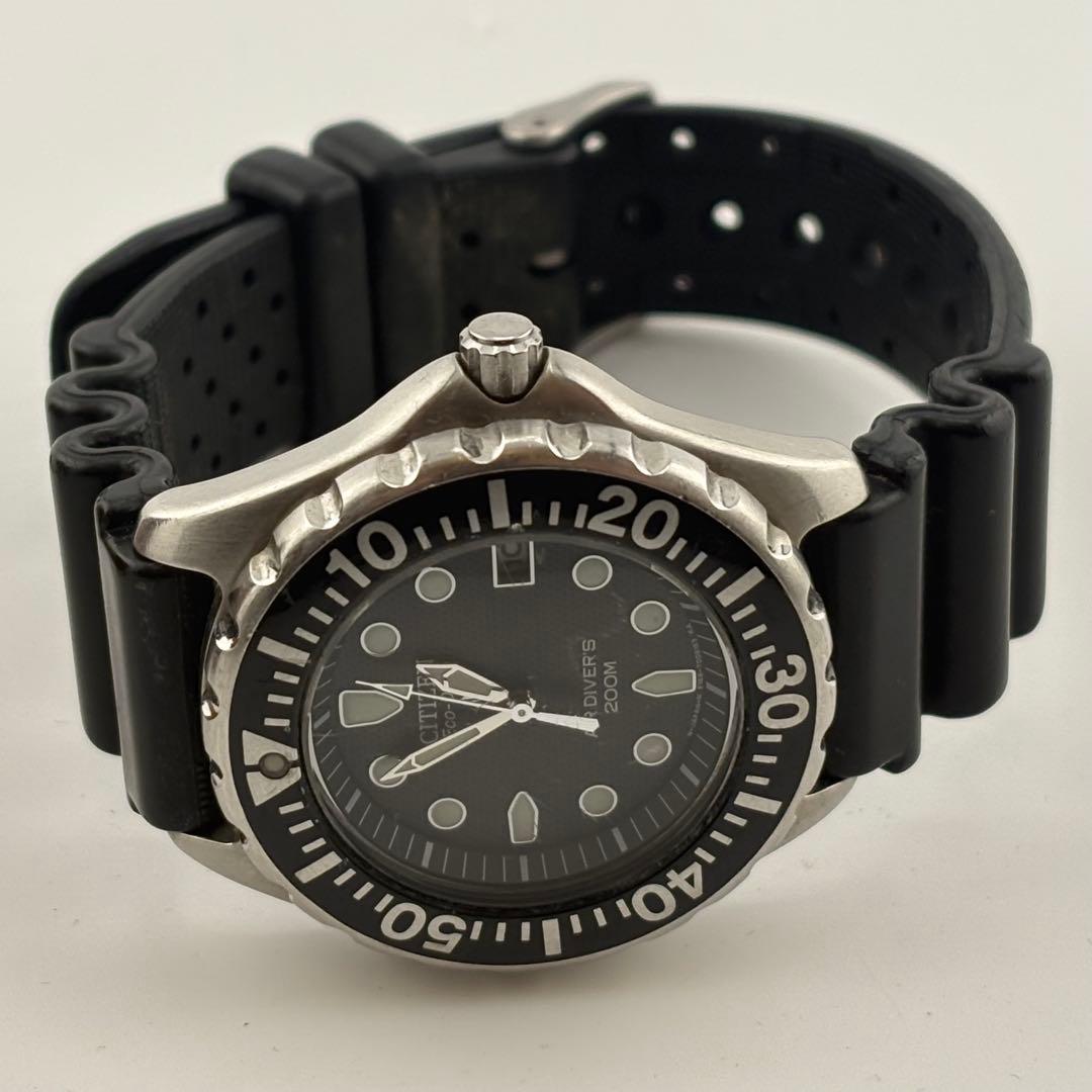 【希少】シチズン　ダイバー　E168-T005446 美品　ソーラー