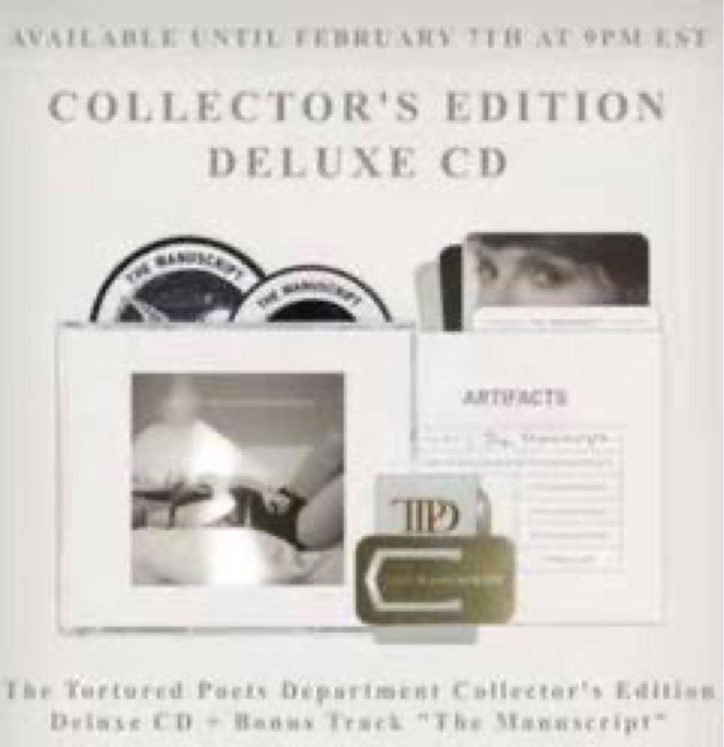 Taylor Swift TTPD デラックス 公式　限定版CD
