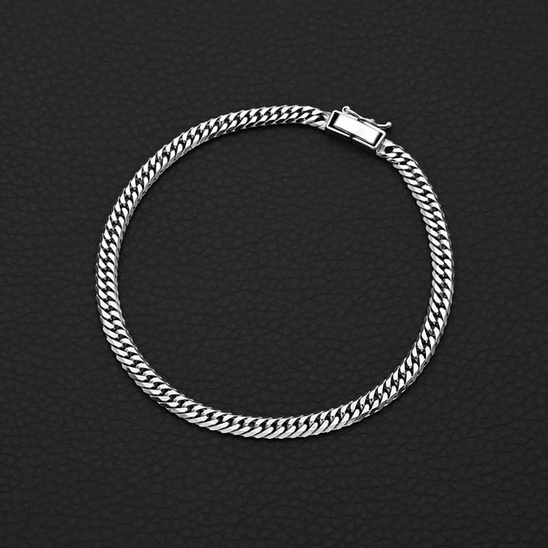 PT850(プラチナ) 喜平ブレスレット 6面ダブル 10.0g 18cm 新品