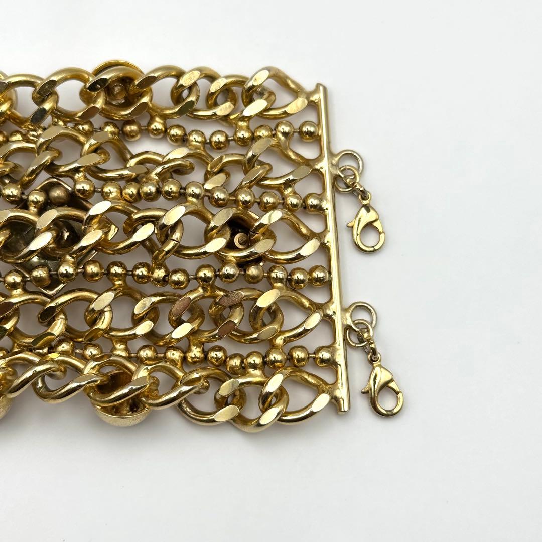 【希少】CLASS roberto cavalli ブレスレット ゴールドカラー