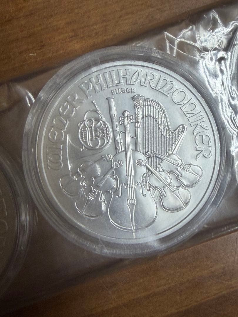オーストリア ウィーン1オンス銀貨 2025年クリアケース付￼