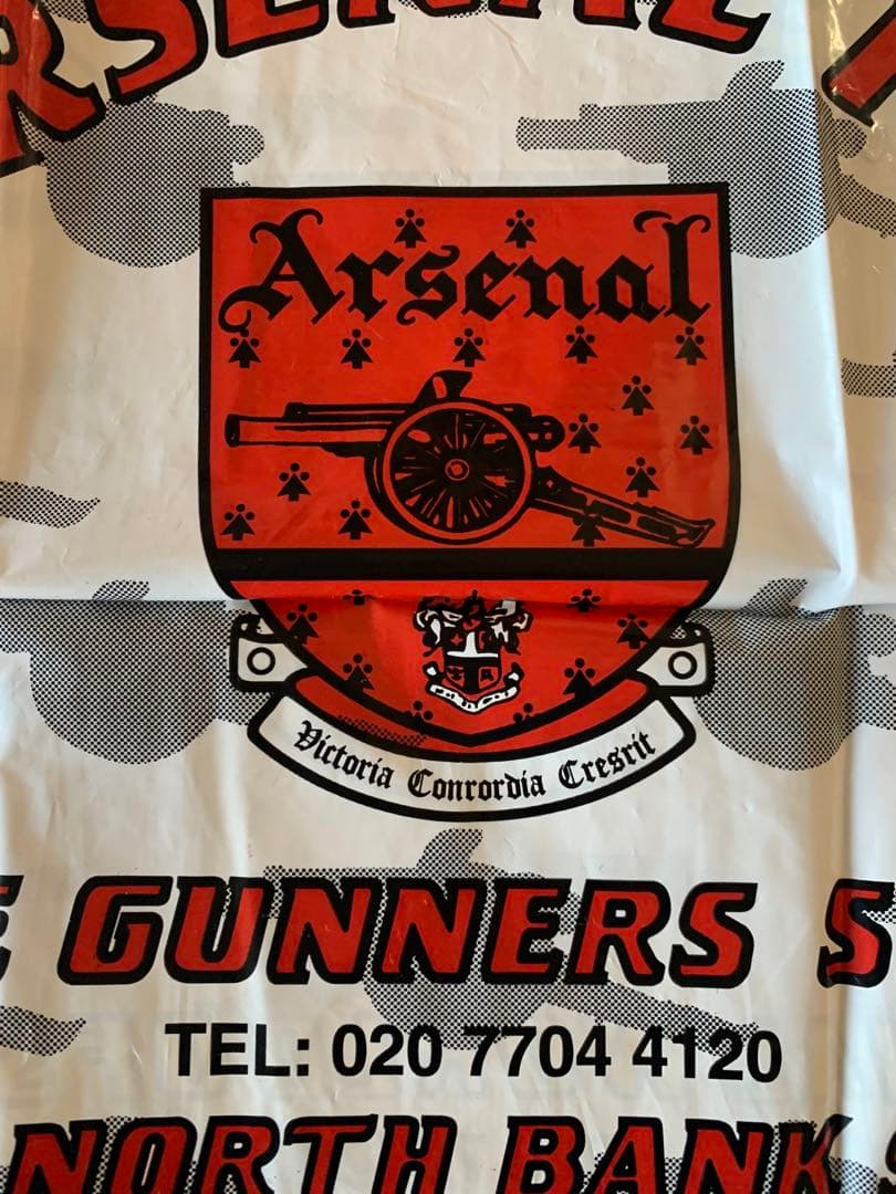 入手不可能！Arsenalの旧・新クレスト 商品ビニール袋