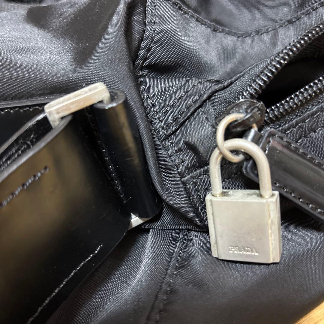 PRADA　プラダ　ボストンバッグ大　ブラック　保管袋付き