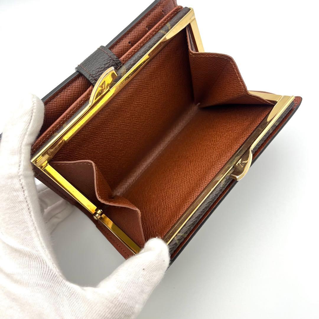 ゆささん✨ルイヴィトン モノグラム ポルトフォイユ ヴィエノワ がま口 折り財布
