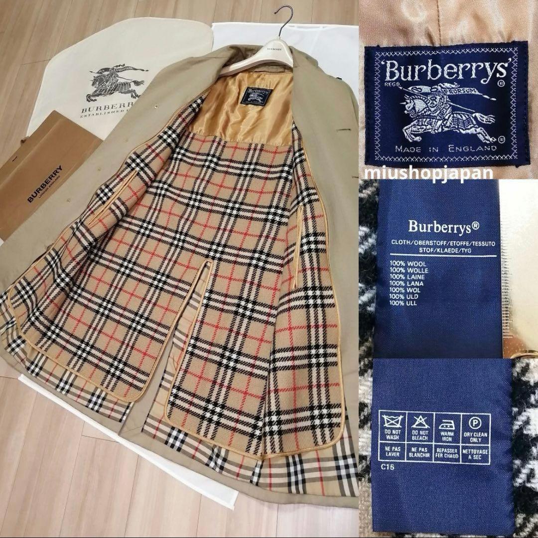 S〜M ヴィンテージバーバリー　BURBERRY　ステンカラーコート