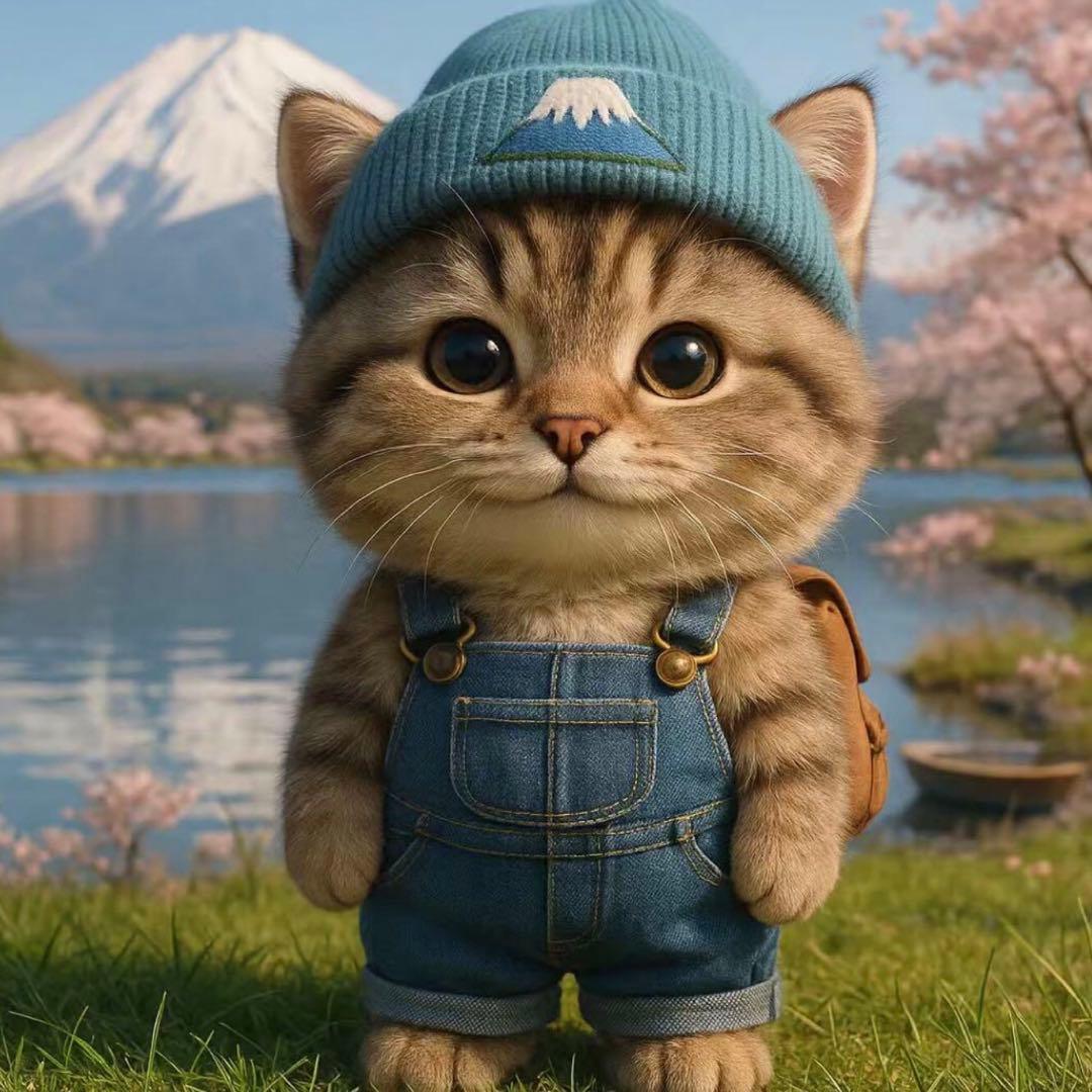 猫ちゃんパネル生地ハンドメイド★タカヒロ