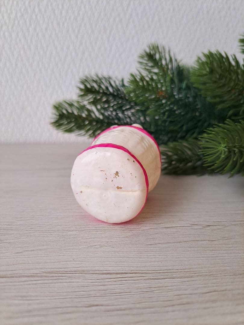 ソビエト　ガラスオーナメント　かごに入った猫ちゃん　クリスマスオーナメント