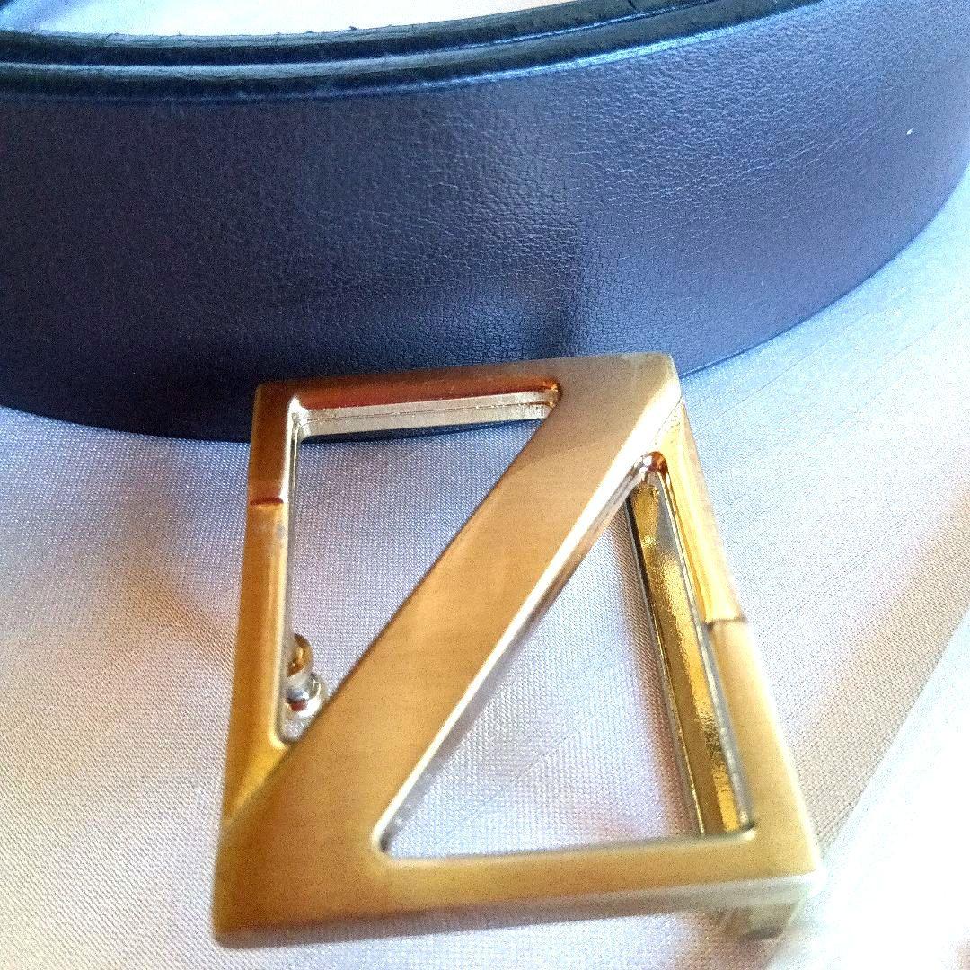 Ermenegildo Zegna レザー ベルト 焦げ茶　リバーシブル