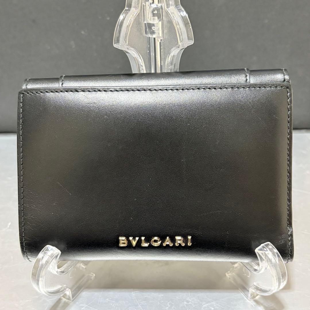美品　ブルガリ　セルペンティ　蛇　バイカラー　三つ折り財布