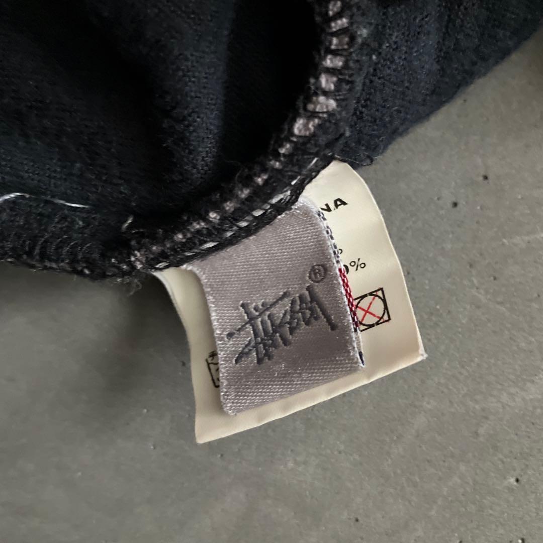 stussy ベロアサイドライン　イージーパンツ　BLACK