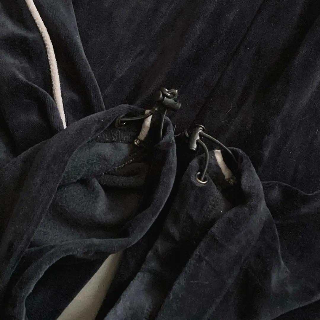 stussy ベロアサイドライン　イージーパンツ　BLACK