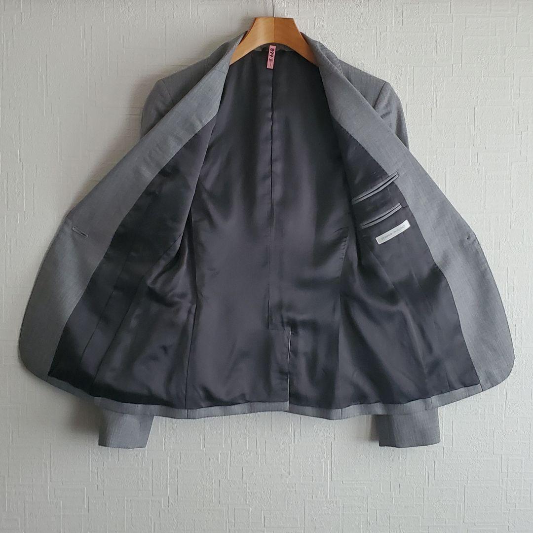 r*♡様 アンタイトル　パンツ　スーツ　セットアップ　グレー　シャドーストライプ