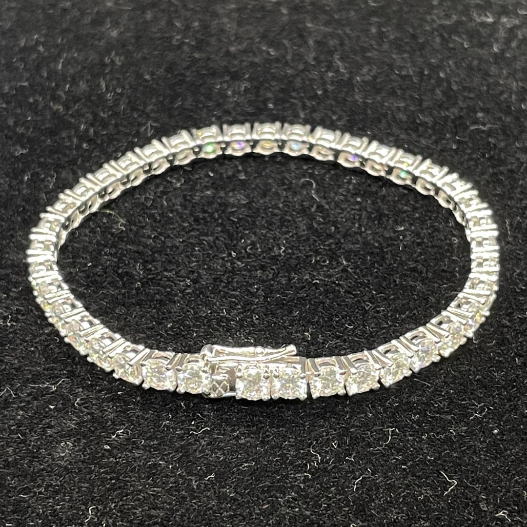 モアサナイト ブレスレット 4ミリ 16cm　【4BS16】