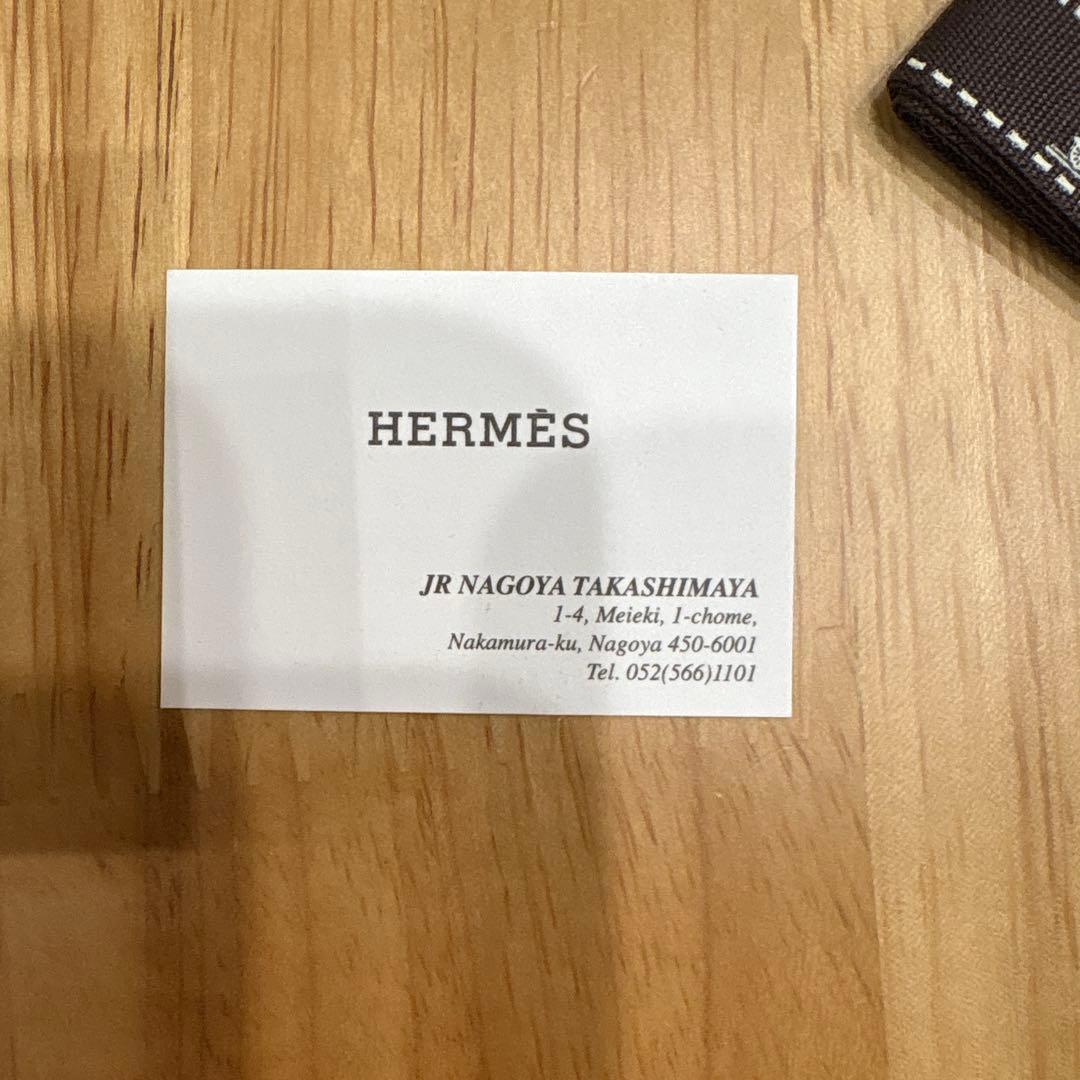 HERMES ブラックレザーダブルラップブレスレット【箱・布袋付き】