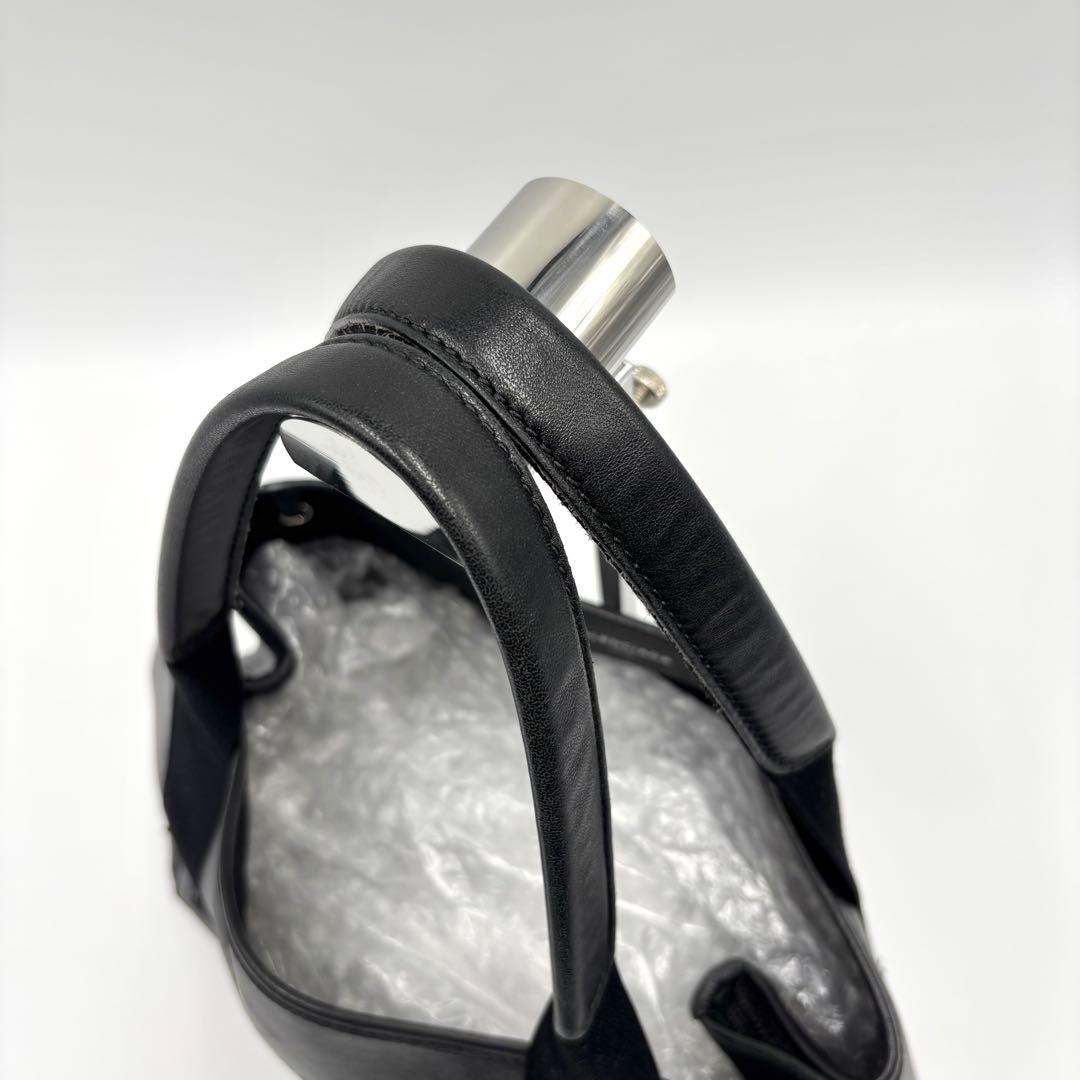 BALENCIAGA バレンシアガ トートバッグ パンチング ブラック レザー