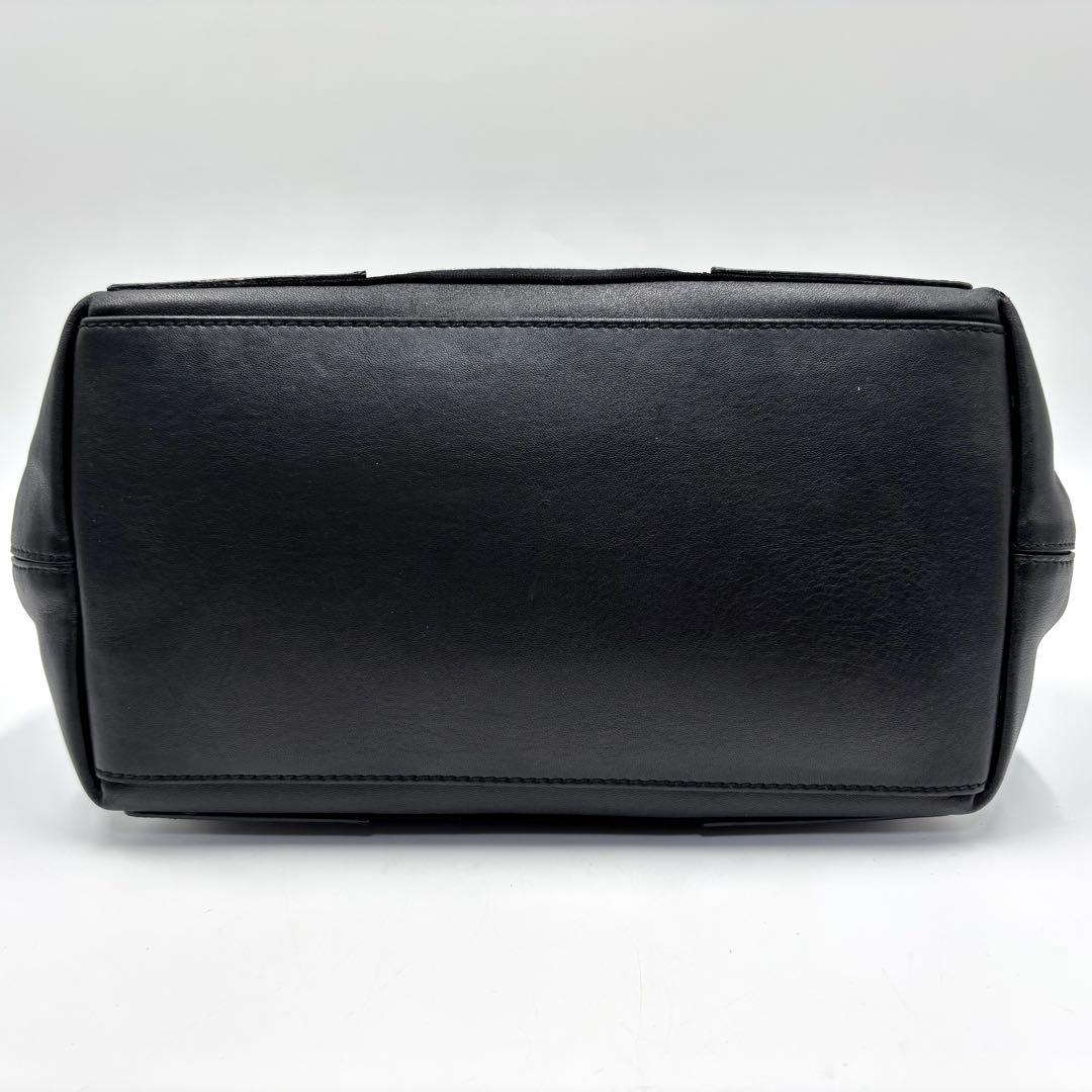 BALENCIAGA バレンシアガ トートバッグ パンチング ブラック レザー