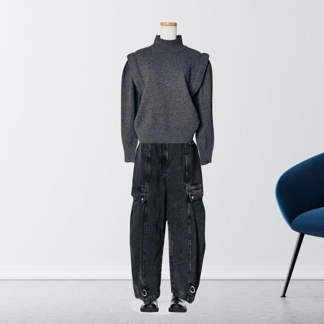 2024 新品 3.1 フィリップリム デニム カーゴ パンツ 8 黒