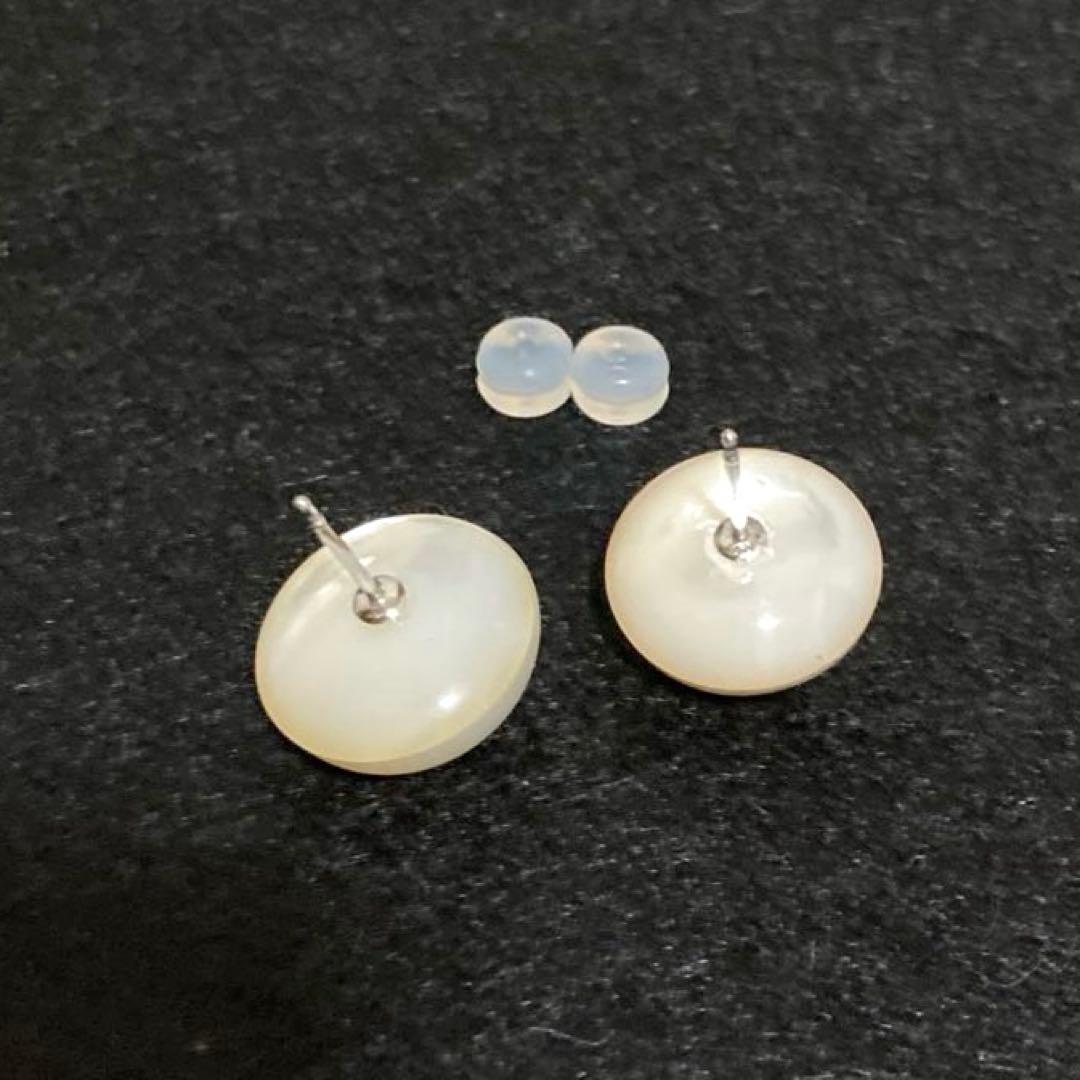 K14WG マベパール　ピアス（両耳セット）直径14mm 美品