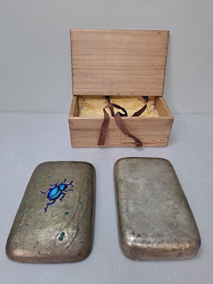 古七宝 七宝焼 小箱 シールドボックス 小物入れ 時代物 年代物 骨董品