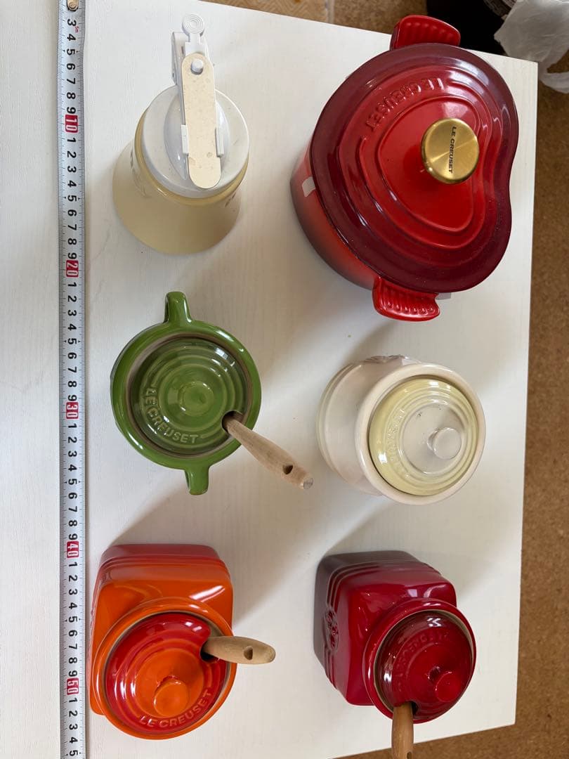 ル・クルーゼ　LE CREUSET カラフルポットセット ハニーポット付き