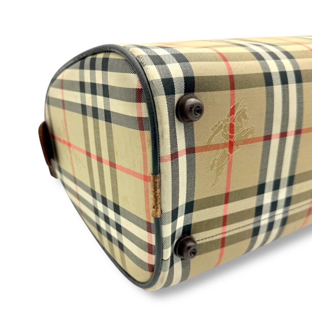 【良品】バーバリー　ボストンバッグ　ミニ　ハンドバッグ　ノバチェック