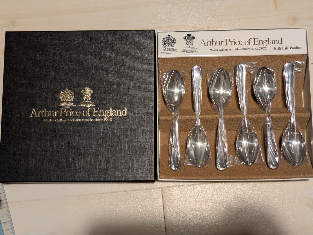 2-4.Arthur Price of England スプーン(ビード) 6本