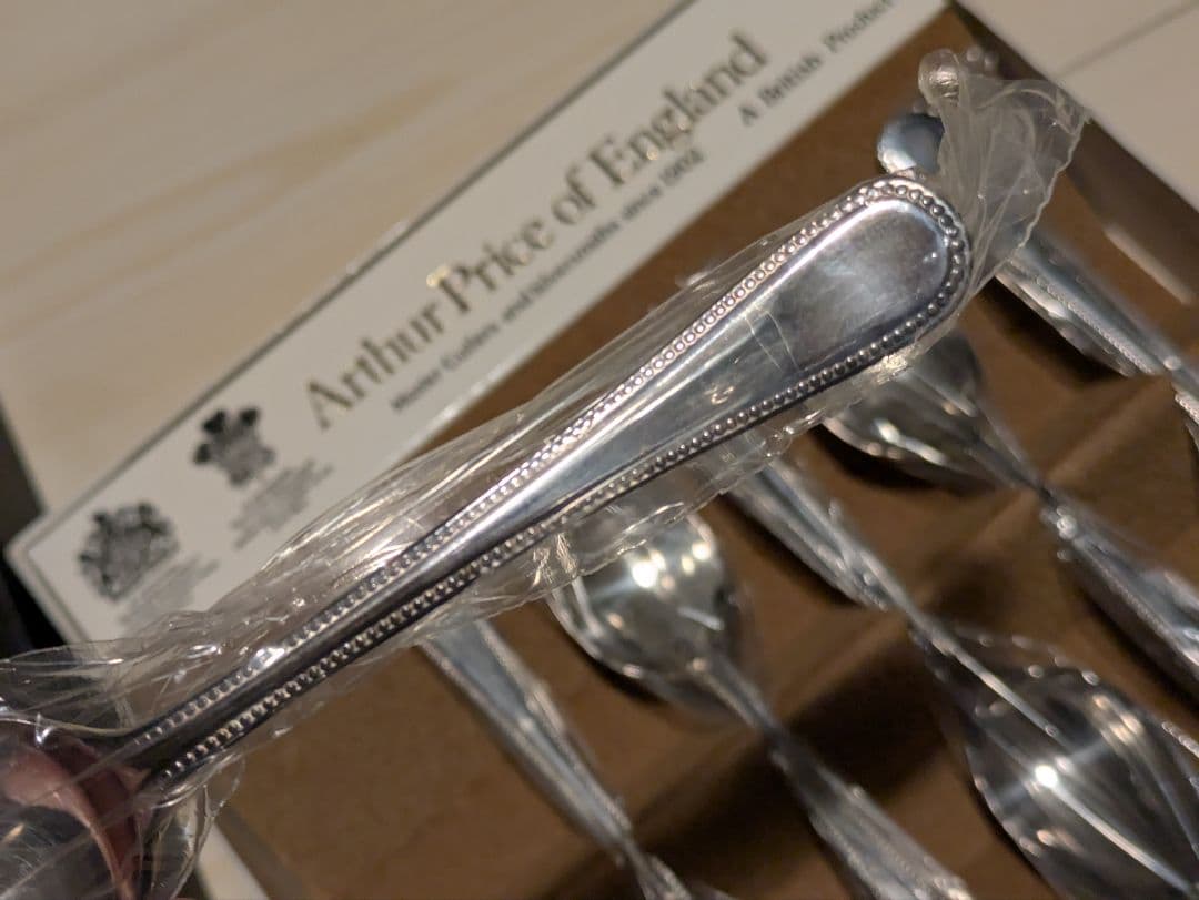 2-4.Arthur Price of England スプーン(ビード) 6本