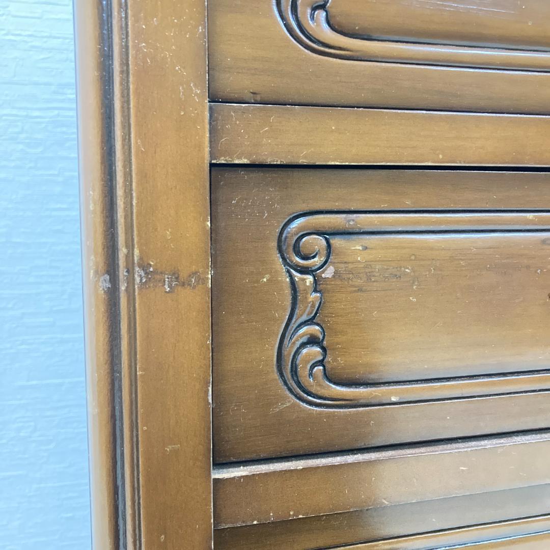 イタリア　クラシック　猫脚　7段チェスト　スリム