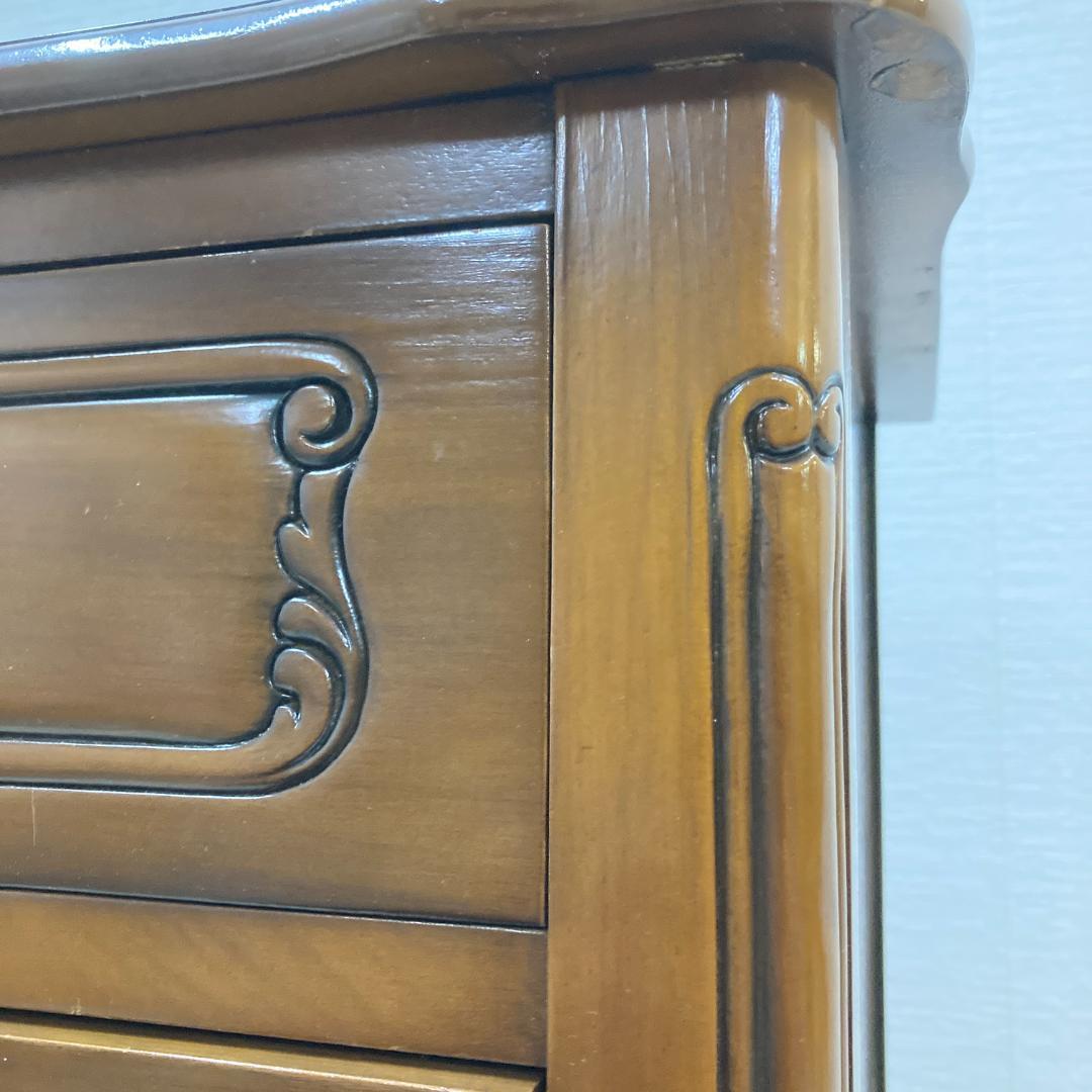 イタリア　クラシック　猫脚　7段チェスト　スリム