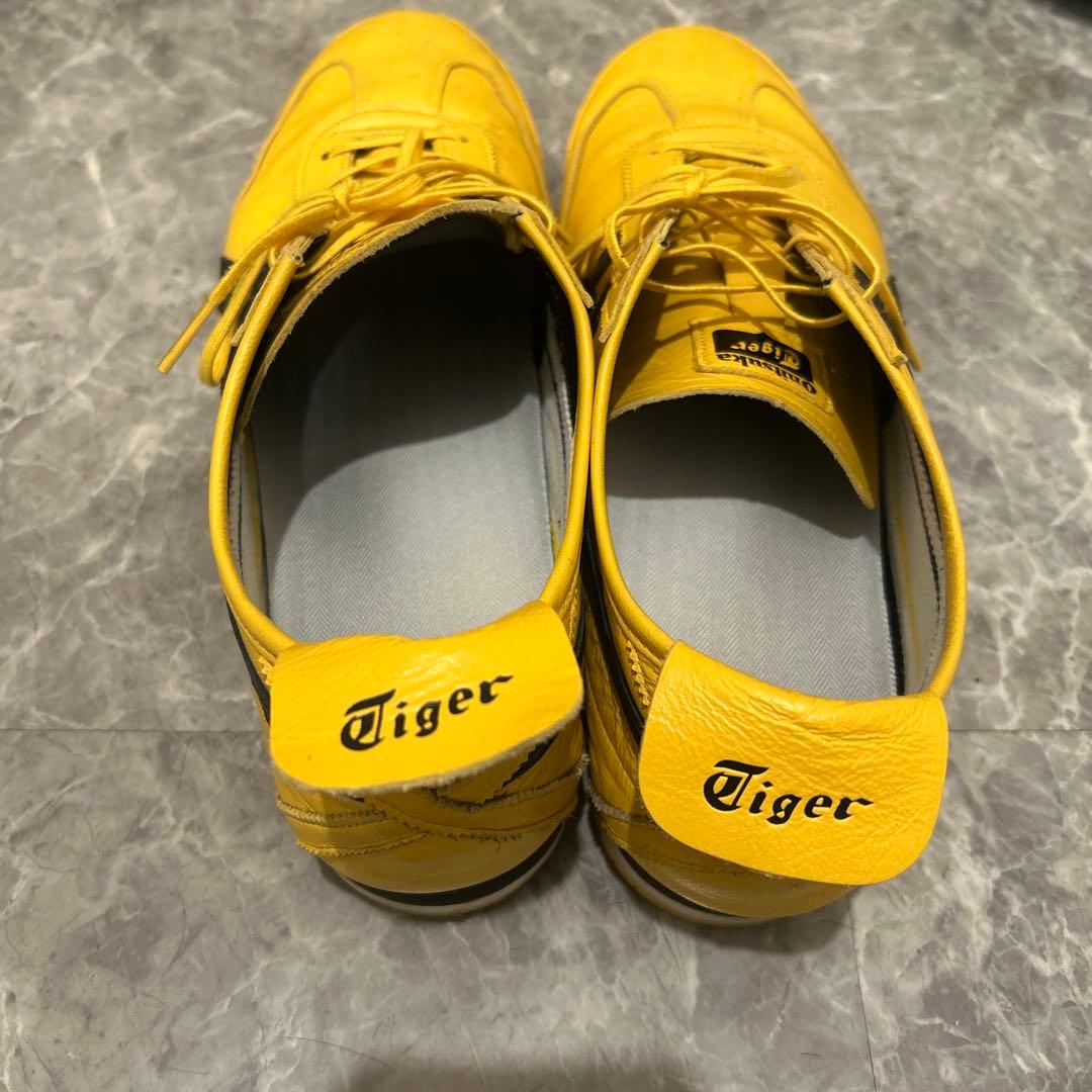 onitsuka tiger オニツカタイガー イエロー レザー スニーカー