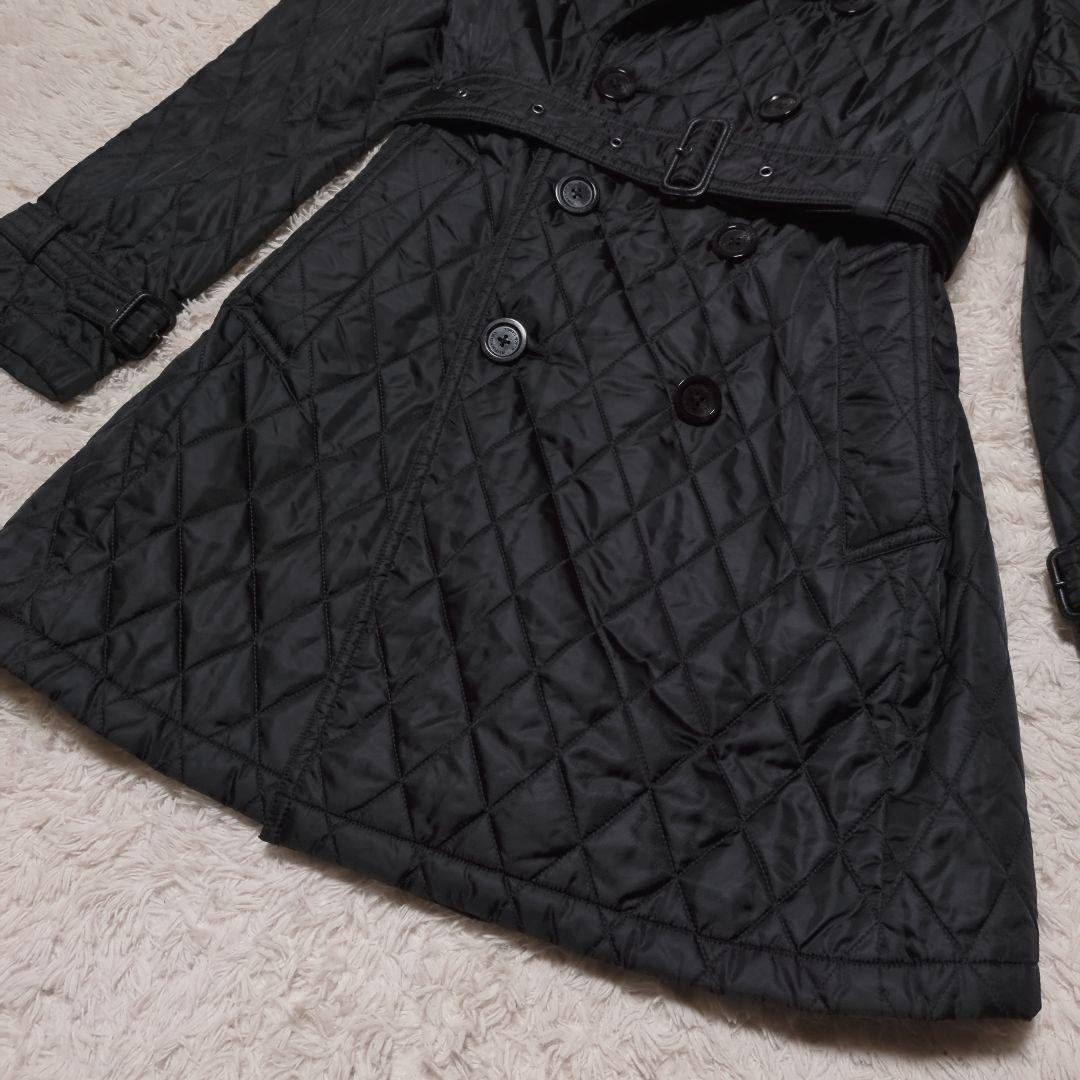 極美品！バーバリーブラックレーベル　キルティングトレンチコート　M　ノバチェック