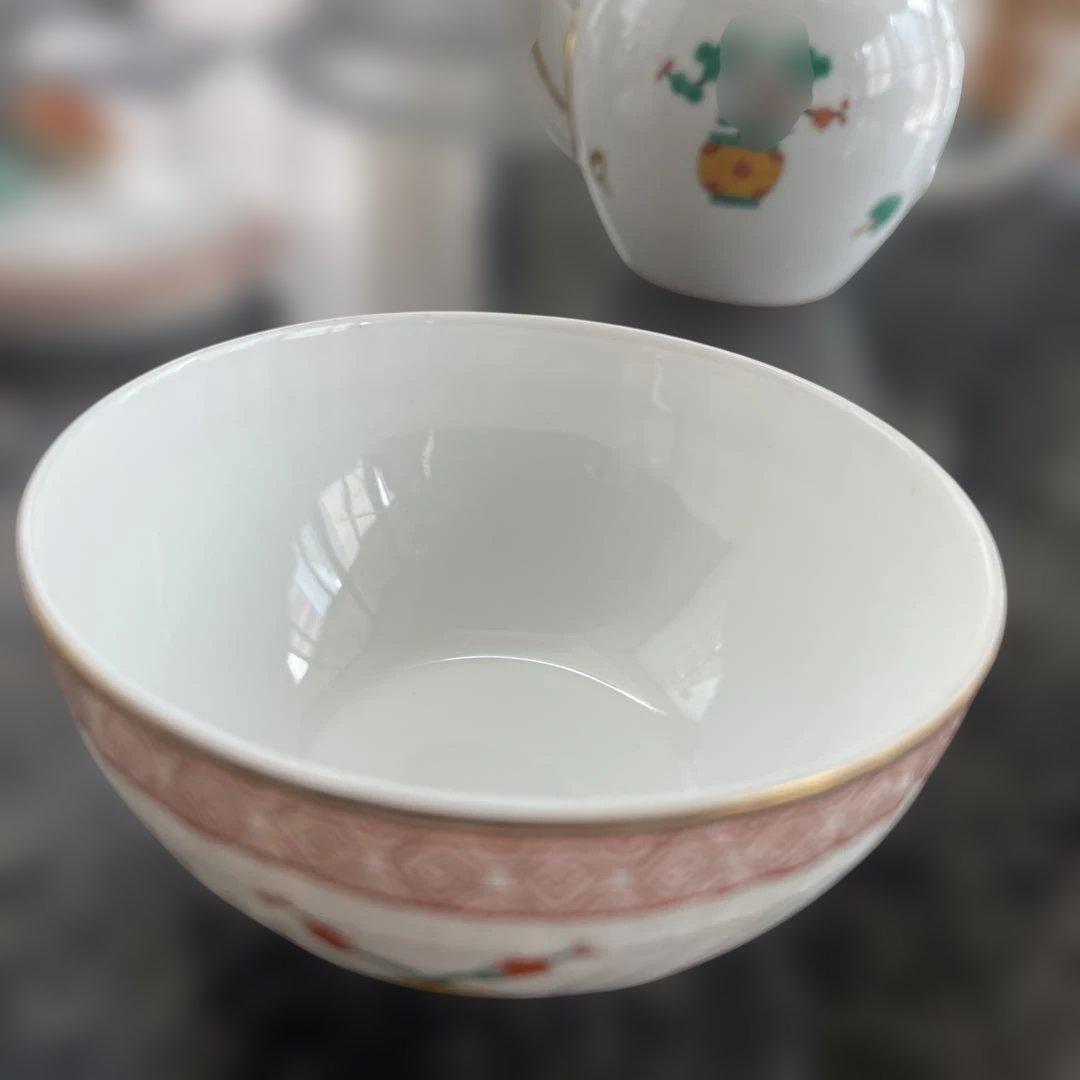 ヘレンド　シノワズリーポットとお茶碗蓋付き2つ