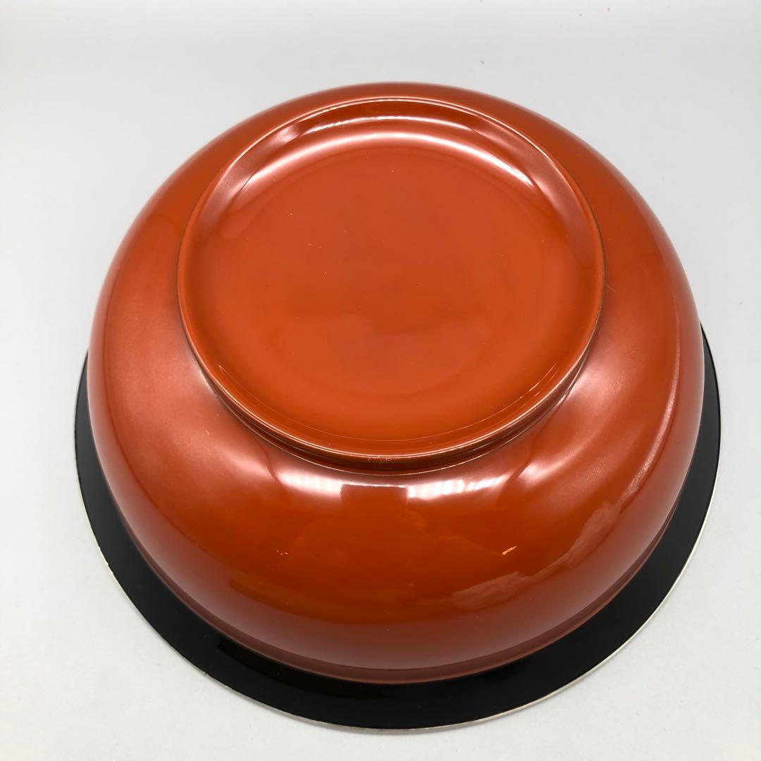 宮内庁御用達木箱入り新品未使用山田平安堂唐竹蒔絵兜鉢高級漆器飾りボウル24cm