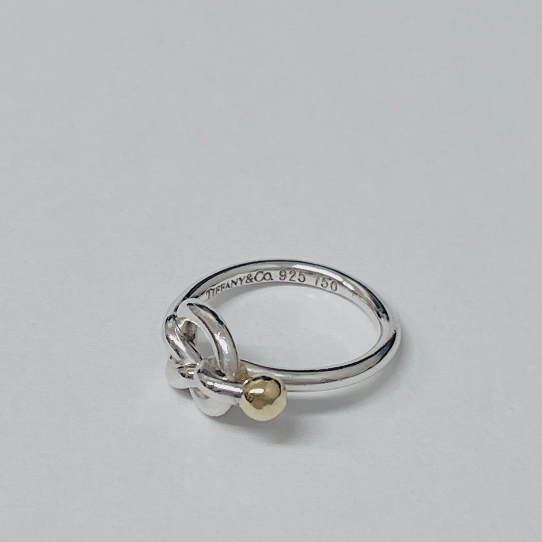 【美品】ティファニー フック＆アイリング 925/750 #9