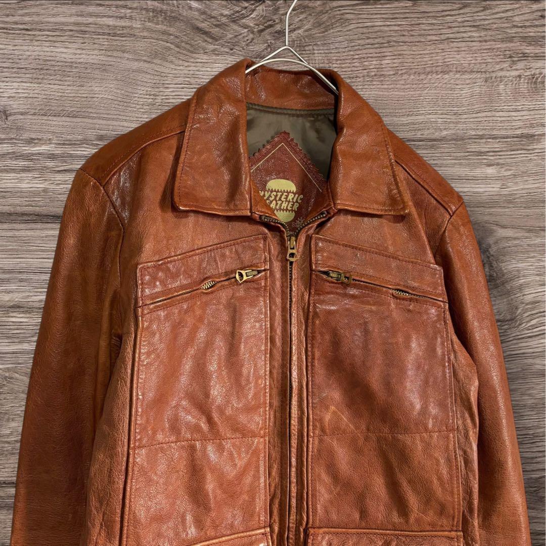 HYSTERIC GLAMOUR ヒステリックグラマー レザー ジャケット 羊革