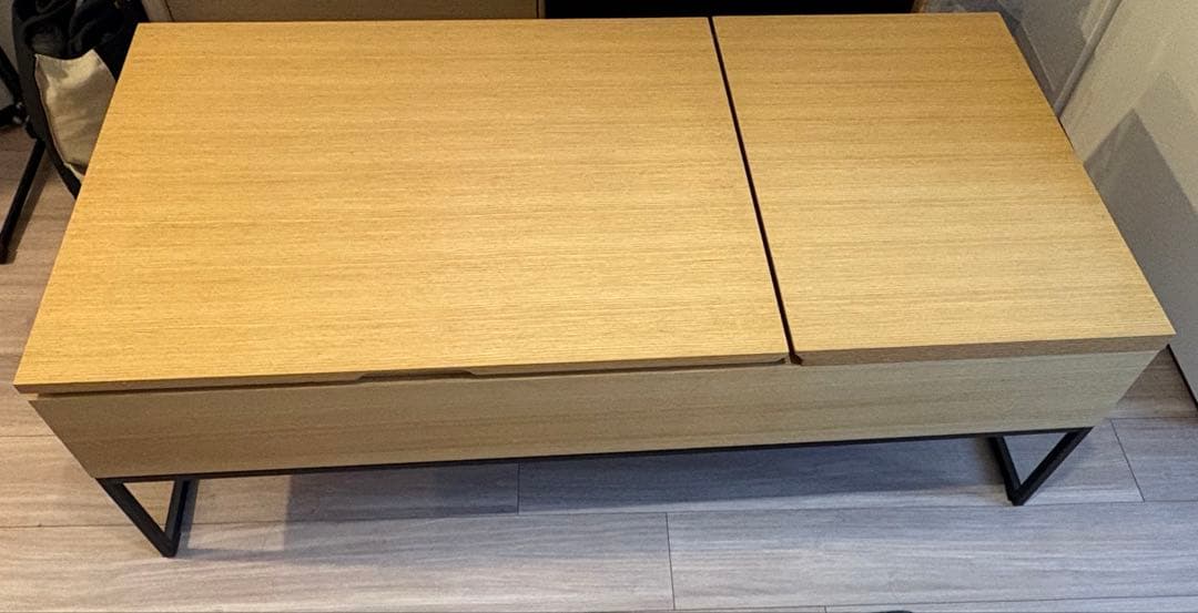 【ニトリ】昇降リビングテーブル　リフティ100 LBR 昇降式テーブル