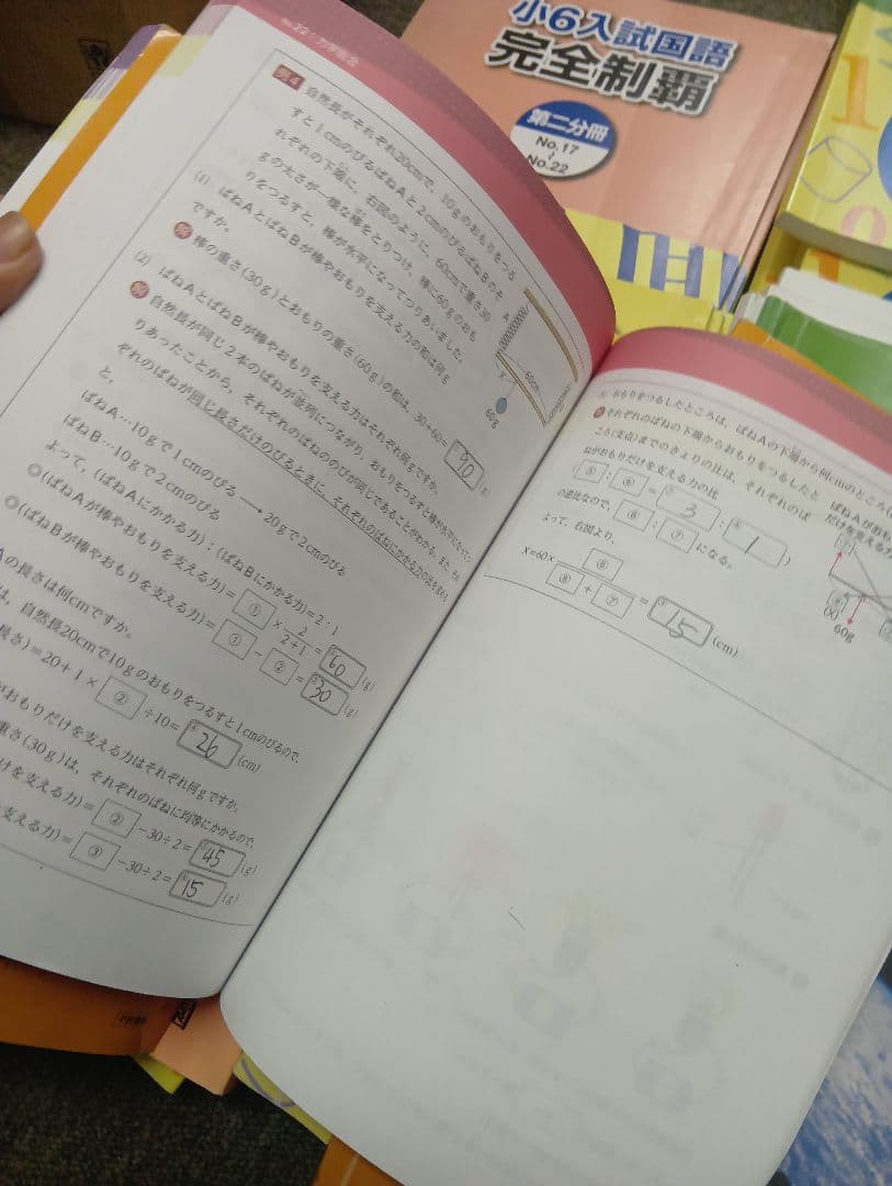 浜学園　小6　 国算理テキスト　2025年受験使用　中古